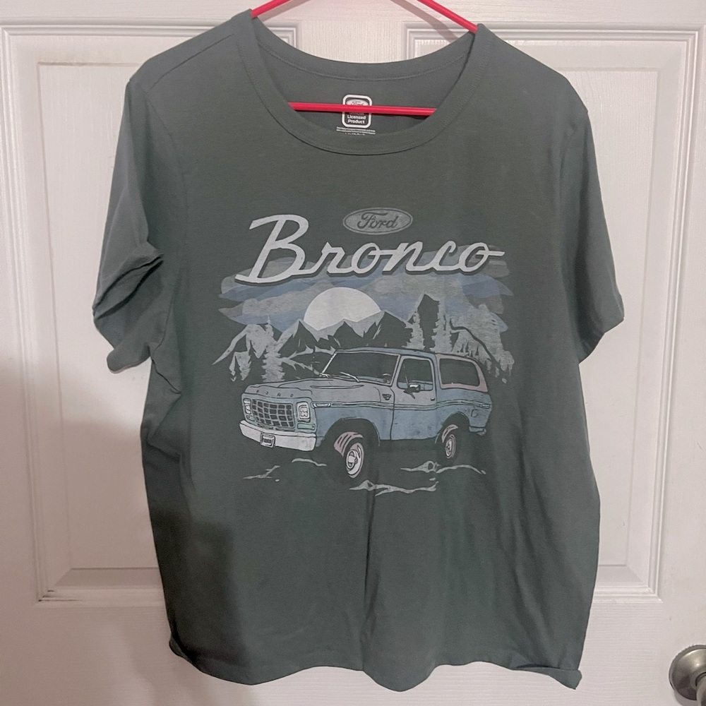 Gray Ford Bronco Graphic T-Shirt - Sz XXL